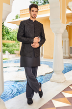 Load image into Gallery viewer, Morad Bandhgala - Black - The Grand Trunk