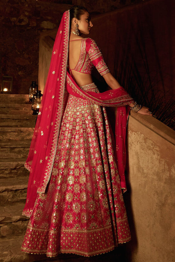 Omera Lehenga-Red - The Grand Trunk