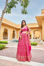 Load image into Gallery viewer, Shukra Lehenga Set - Hot Pink - The Grand Trunk