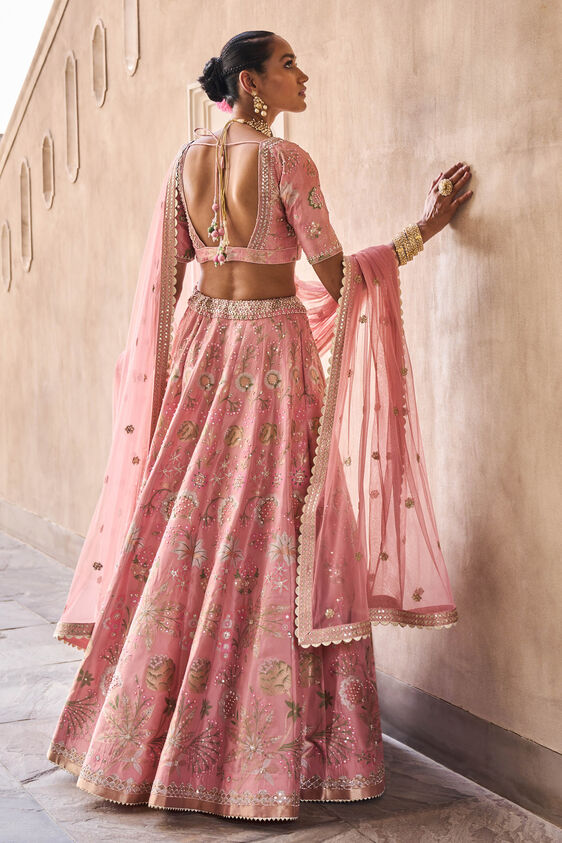 Bhramana Lehenga Set - Blush - The Grand Trunk