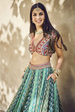 Load image into Gallery viewer, Kavi Lehenga - Sage - The Grand Trunk