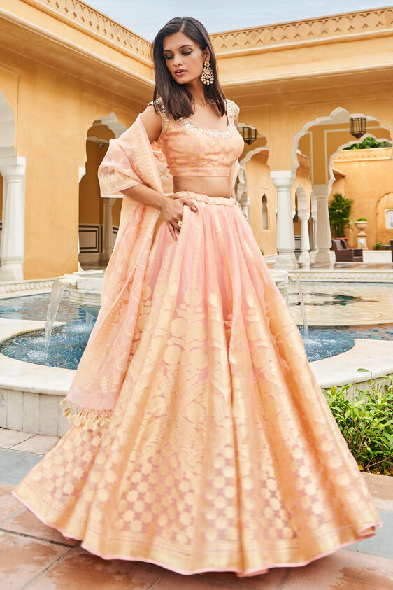Zaina Lehenga Set - Blush - The Grand Trunk