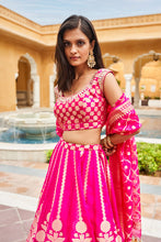 Load image into Gallery viewer, Zaina Lehenga Set - Hot Pink - The Grand Trunk