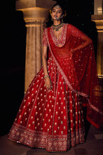 Load image into Gallery viewer, Gul Bano Lehenga - Red - The Grand Trunk