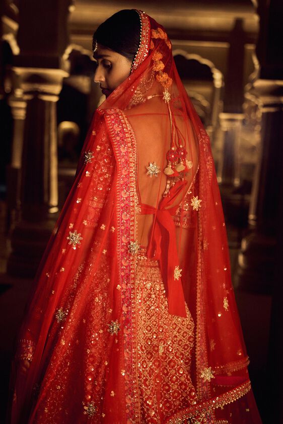 SANADARA LEHENGA - RED - The Grand Trunk