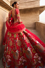 Load image into Gallery viewer, Visvam Lehenga - Red - The Grand Trunk