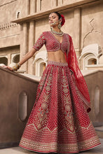 Load image into Gallery viewer, GAHINA LEHENGA - RED - The Grand Trunk