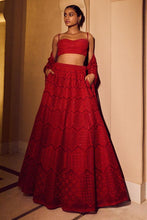 Load image into Gallery viewer, Aadhya Lehenga - Red - The Grand Trunk