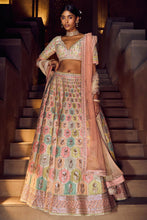 Load image into Gallery viewer, Kalakara Lehenga - Cream - The Grand Trunk