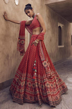 Load image into Gallery viewer, Chirasvi Lehenga - Red - The Grand Trunk