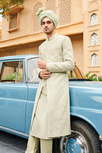 Load image into Gallery viewer, Firouz sherwani - sage green - The Grand Trunk