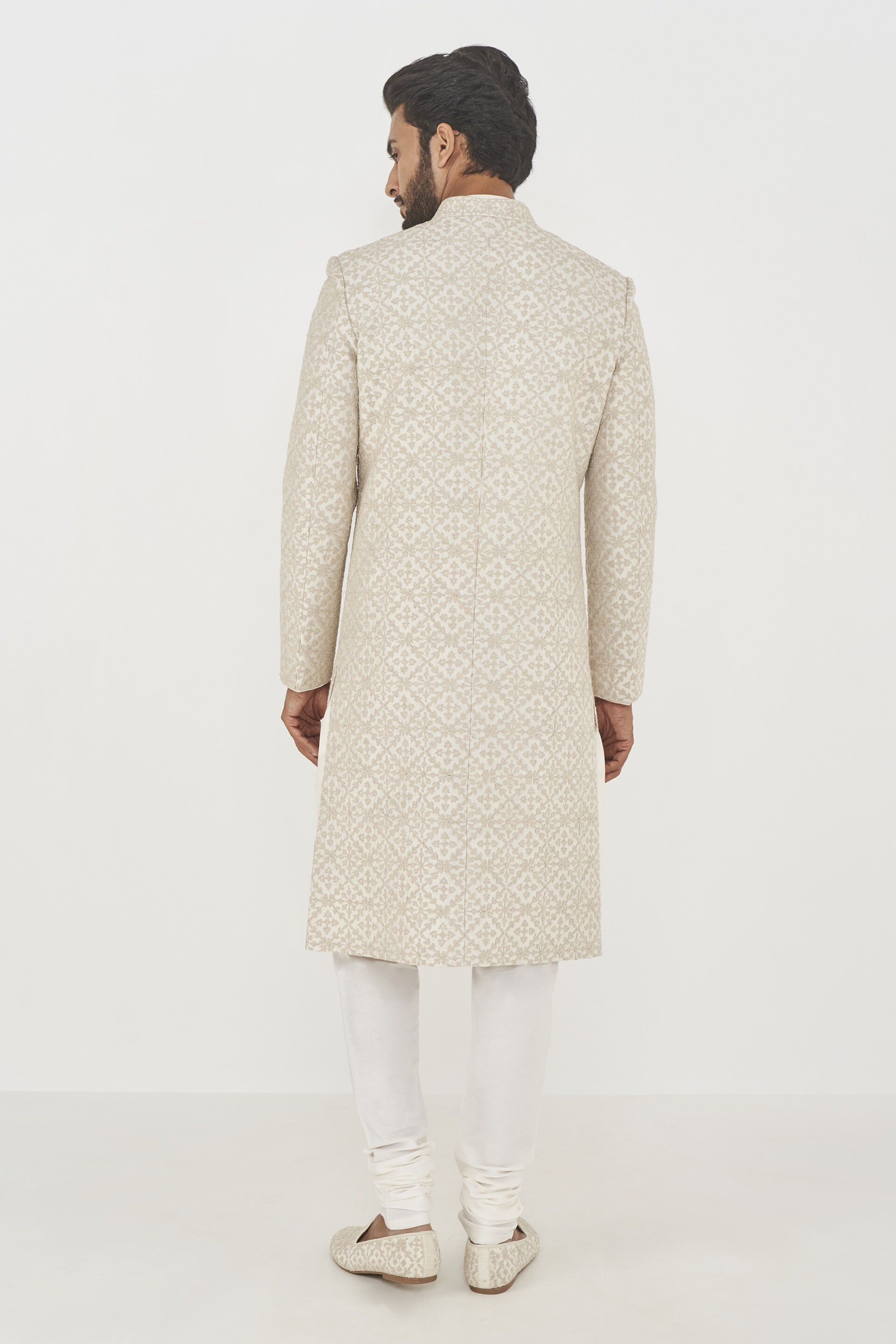 Rishi Sherwani- Cream - The Grand Trunk