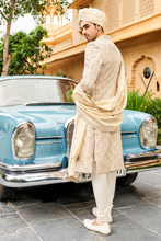 Load image into Gallery viewer, Aalekh Sherwani - Cream - The Grand Trunk