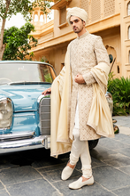 Load image into Gallery viewer, Aalekh Sherwani - Cream - The Grand Trunk