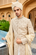 Load image into Gallery viewer, Aalekh Sherwani - Cream - The Grand Trunk