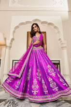 Load image into Gallery viewer, AADAB LEHENGA SET - VIVID VIOLET - The Grand Trunk