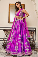 Load image into Gallery viewer, AADAB LEHENGA SET - VIVID VIOLET - The Grand Trunk
