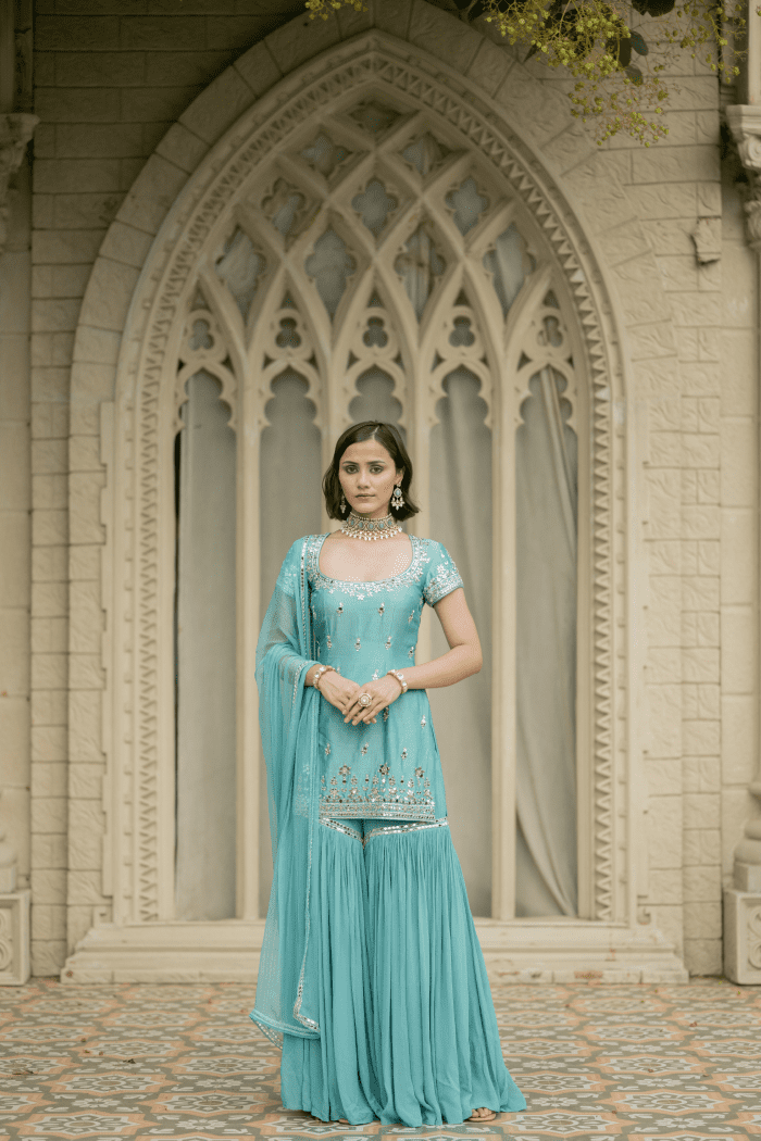 Esha Koul Sharara set - The Grand Trunk