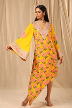Load image into Gallery viewer, Sunshine Yellow Candy Swirl Kaftan - The Grand Trunk