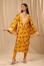 Load image into Gallery viewer, Mustard Spring Blossom Kurta - The Grand Trunk