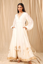 Load image into Gallery viewer, Ivory Wine Garden Kurta Dress - The Grand Trunk