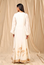 Load image into Gallery viewer, Ivory Wine Garden Kurta Dress - The Grand Trunk