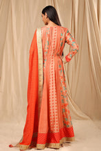 Load image into Gallery viewer, Peach Love in the Mist Anarkali Set - The Grand Trunk