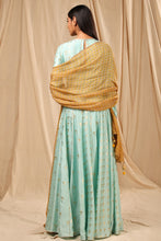 Load image into Gallery viewer, Sea Blue Wine Garden Anarkali Set - The Grand Trunk