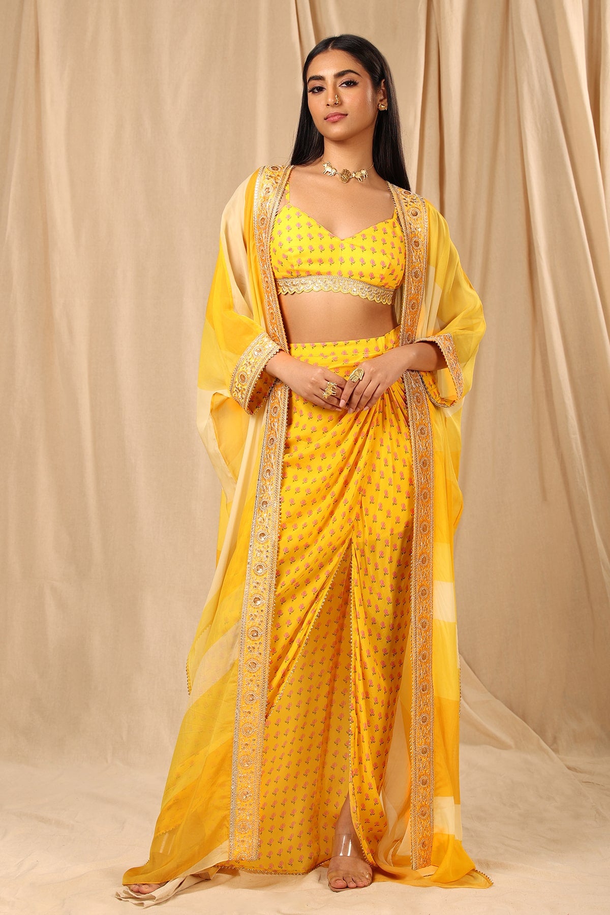 Yellow Sorbet Cape Set - The Grand Trunk