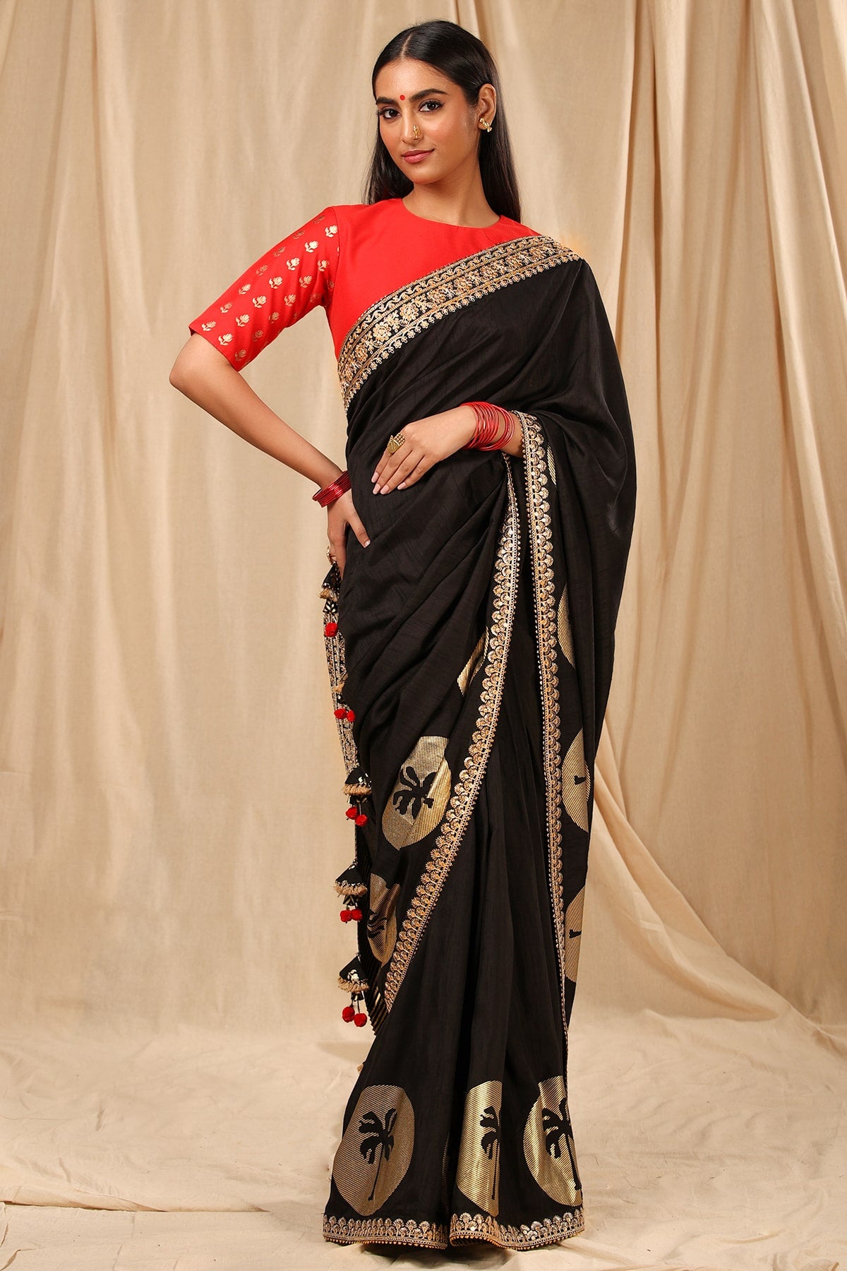 Black Coco Saree - The Grand Trunk