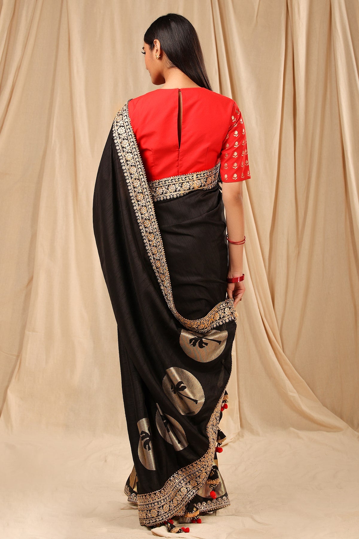 Black Coco Saree - The Grand Trunk