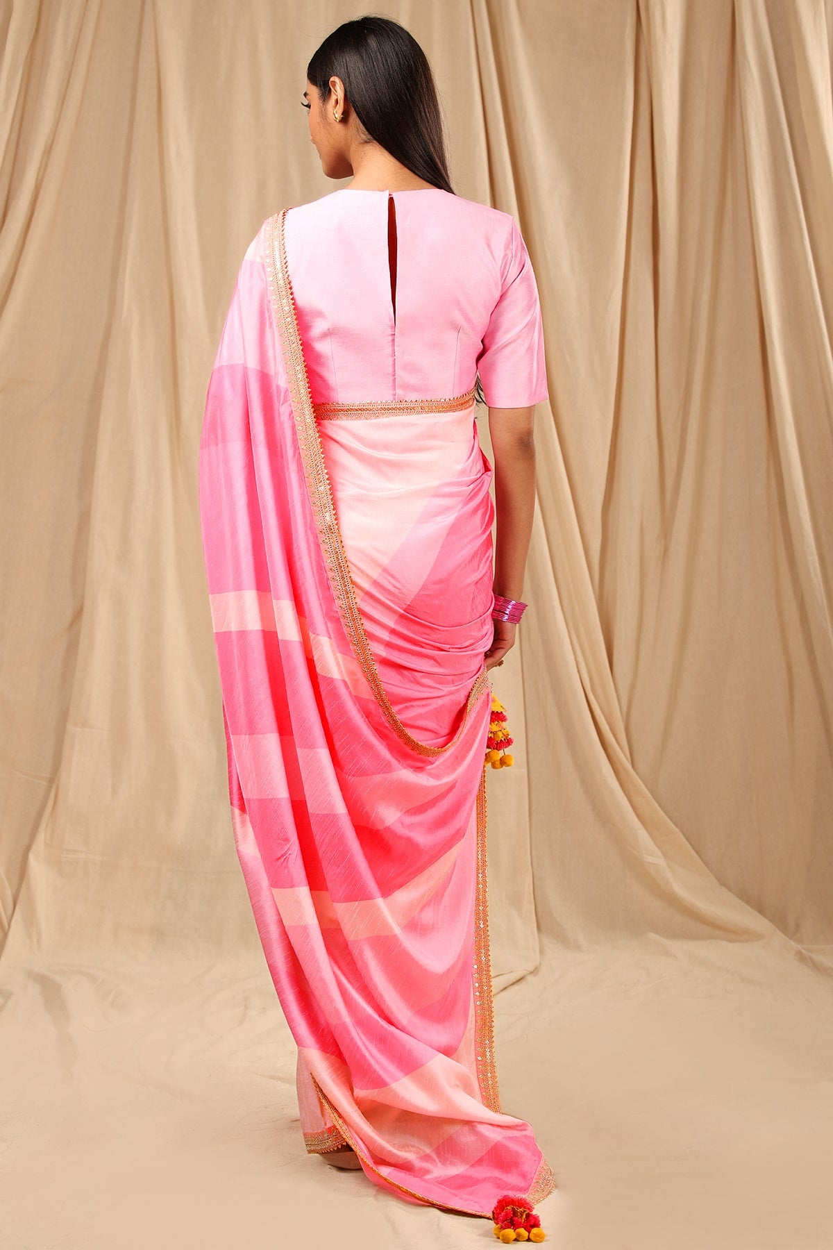 Pink Sorbet Saree - The Grand Trunk