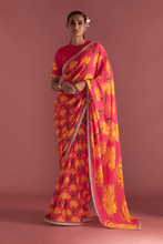 Load image into Gallery viewer, Berry Pink Mist Saree - The Grand Trunk