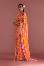 Load image into Gallery viewer, Orange Mist Saree - The Grand Trunk