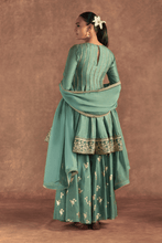 Load image into Gallery viewer, Moss Green Irisbud Sharara Set - The Grand Trunk