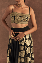Load image into Gallery viewer, Black Berrybloom Layered Skirt Set - The Grand Trunk