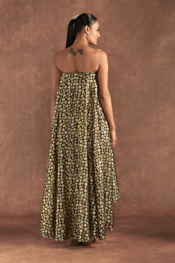Black Berrybloom High-Low Tube Top Set - The Grand Trunk
