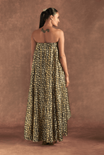 Load image into Gallery viewer, Black Berrybloom High-Low Tube Top Set - The Grand Trunk