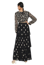 Load image into Gallery viewer, Payal Singhal Embroidered Choli With Layered Sharara - The Grand Trunk