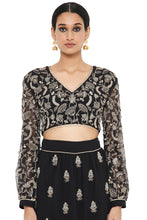 Load image into Gallery viewer, Payal Singhal Embroidered Choli With Layered Sharara - The Grand Trunk