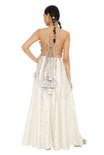 Load image into Gallery viewer, Payal Singhal Georgette Choli With Mukaish Silkmul Sharara - The Grand Trunk