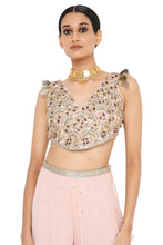 Load image into Gallery viewer, Payal Singhal Embroidered Choli With Sharara - The Grand Trunk