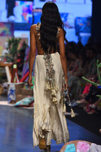 Load image into Gallery viewer, Off white georgette embroidered choli with abla silk sharara. - The Grand Trunk