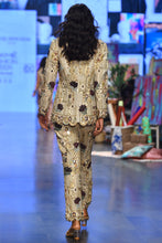 Load image into Gallery viewer, Off white georgette embroidered blazer and pant. - The Grand Trunk