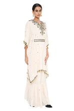Load image into Gallery viewer, Payal Singhal  Embroidered Kaftan And Sharara With Belt - The Grand Trunk
