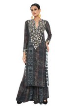 Load image into Gallery viewer, Payal Singhal Printed embroidered Backless Kurta With Sharara - The Grand Trunk