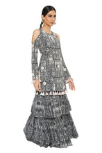 Load image into Gallery viewer, Payal Singhal  Printed Embroidered Kurta With Sharara - The Grand Trunk