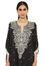 Load image into Gallery viewer, Payal Singhal  Mukaish Silk Kaftan With Palazzo - The Grand Trunk