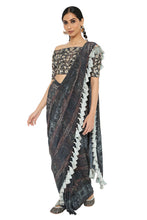 Load image into Gallery viewer, Payal Singhal  Printed Embroidered Choli With Pre-Stitched Saree - The Grand Trunk
