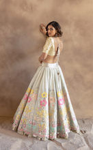 Load image into Gallery viewer, Abhinav Mishra Pastel patch work lehenga - The Grand Trunk